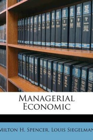 Cover of Managerial Economic