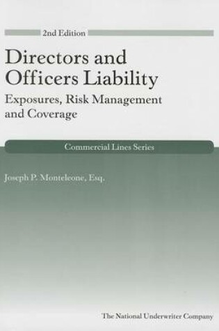 Cover of Directors and Officers Liability: Exposures, Risk Management and Coverage, 2nd Edition