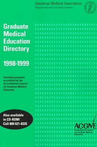 Cover of Graduate Medical Education Dictionary 1998-1999