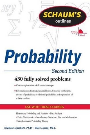 Cover of Schaum's Outline of Probability, Second Edition