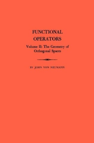 Cover of Functional Operators (AM-22), Volume 2