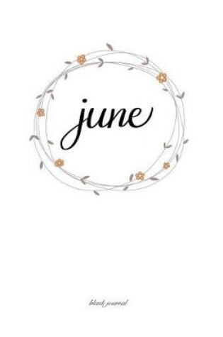 Cover of June- Blank Journal