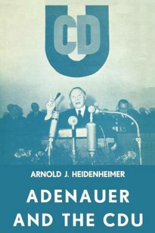 Cover of Adenauer and the CDU