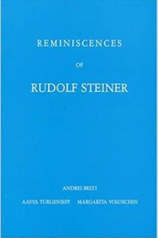 Cover of Reminiscences of Rudolf Steiner