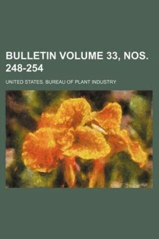 Cover of Bulletin Volume 33, Nos. 248-254