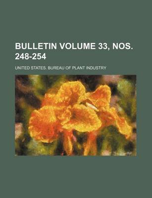 Book cover for Bulletin Volume 33, Nos. 248-254