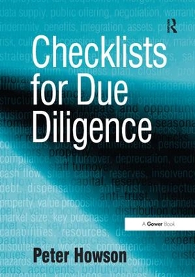 Book cover for Checklists for Due Diligence