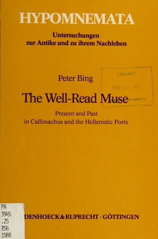 Cover of Well-read Muse