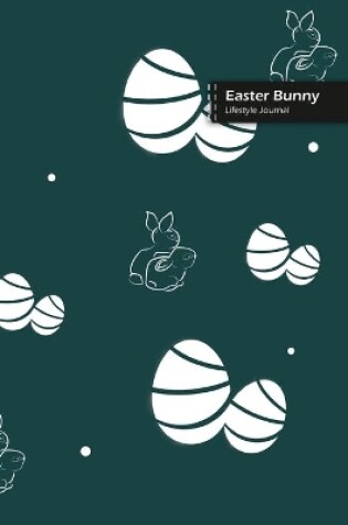 Cover of Easter Bunny Lifestyle Journal, Blank Write-in Notebook, Dotted Lines, Wide Ruled, Size (A5) 6 x 9 In (Olive Green)