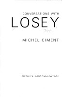 Book cover for Conversations with Losey