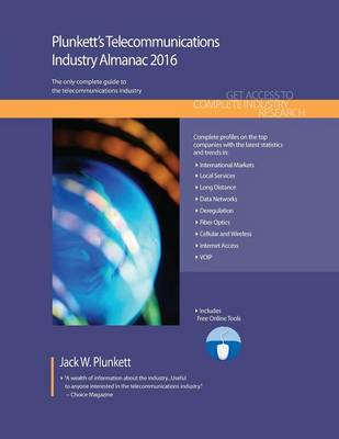 Book cover for Plunkett's Telecommunications Industry Almanac 2016