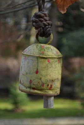 Book cover for Vintage Green Garden Bell Journal