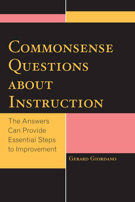 Book cover for Commonsense Questions about Instruction