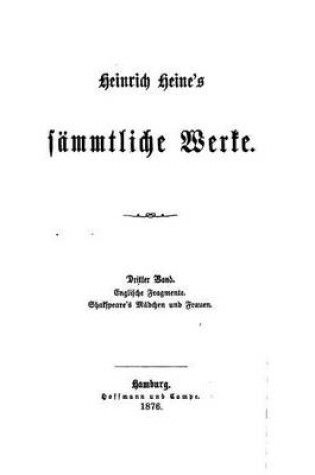 Cover of Sammtliche Werke