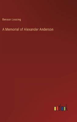 Book cover for A Memorial of Alexander Anderson