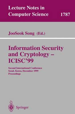 Cover of Information Security and Cryptology - ICISC'99