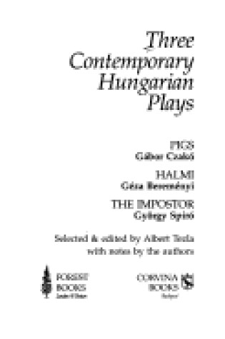 Cover of Three Contemporary Hungarian Plays