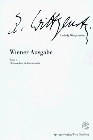 Cover of Ludwig Wittgenstein: Band 5