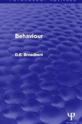 Cover of Behaviour (Psychology Revivals)