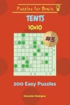 Book cover for Puzzles for Brain Tents - 200 Easy Puzzles 10x10 vol. 5