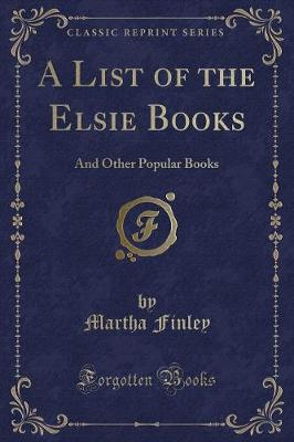 Book cover for A List of the Elsie Books