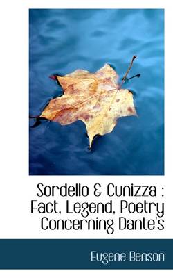 Book cover for Sordello & Cunizza