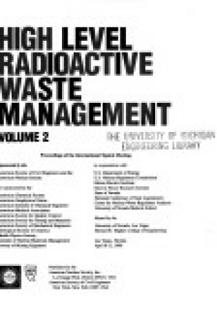 Cover of High Level Radioactive Waste Management