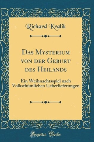 Cover of Das Mysterium Von Der Geburt Des Heilands