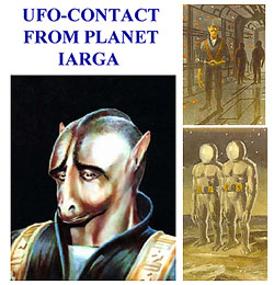 Book cover for UFO Contact from Planet Iarga