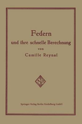 Book cover for Federn Und Ihre Schnelle Berechnung