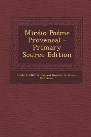 Cover of Mireio Poeme Provencal