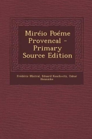 Cover of Mireio Poeme Provencal