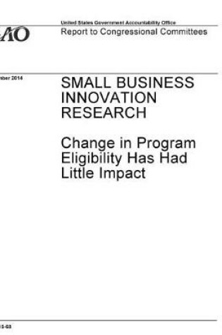 Cover of Small Business Innovation Research