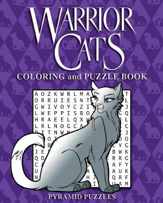 Book cover for Warrior Cats Coloring and Puzzle Book