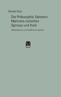 Cover of Die Philosophie Salomon Maimons zwischen Spinoza und Kant