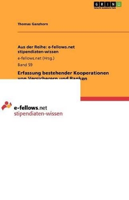 Book cover for Erfassung Bestehender Kooperationen Von Versicherern Und Banken