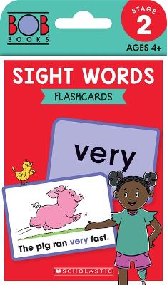 Book cover for Bob Books - Sight Words Flashcards Phonics, Ages 4 and Up, Kindergarten (Stage 2: Emerging Reader)