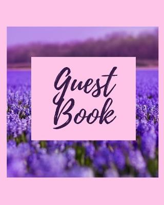 Book cover for Guest Book - Lavender Field