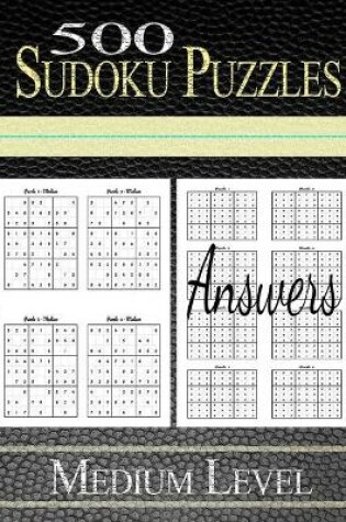 Cover of 500 Sudoku Puzzles Medium Level