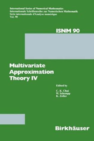 Cover of Multivariate Approximation Theory IV