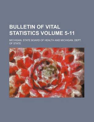 Book cover for Bulletin of Vital Statistics Volume 5-11