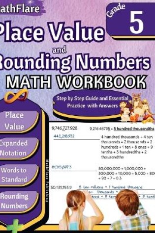 Cover of Place Value and Expanded Notations Math Workbook 5th Grade