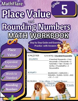 Cover of Place Value and Expanded Notations Math Workbook 5th Grade