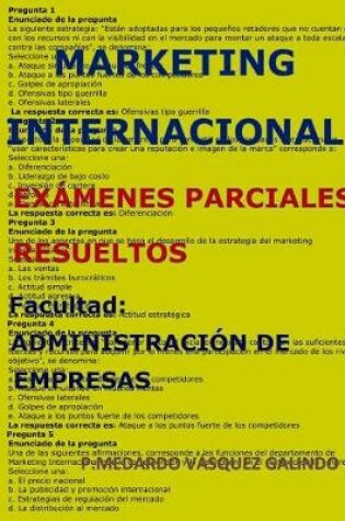 Cover of Marketing Internacional- Ex