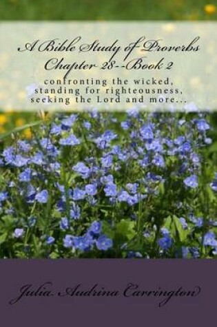 Cover of A Bible Study of Proverbs Chapter 28--Book 2