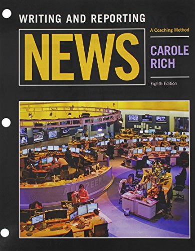 Book cover for Writing and Reporting News: A Coaching Method