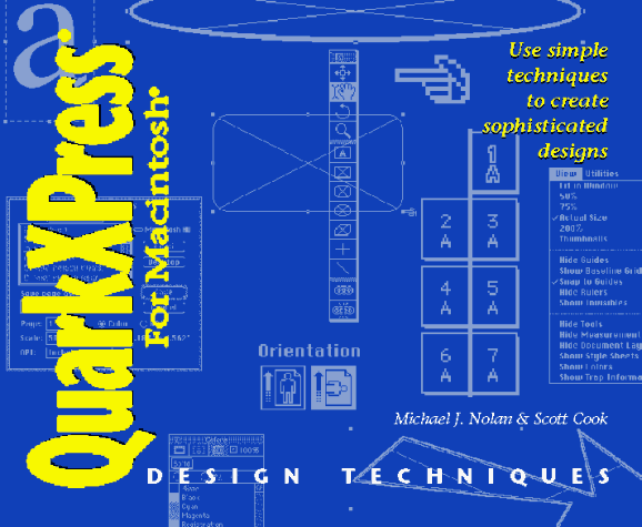 Book cover for QuarkXpress Design Techniques for Macintosh