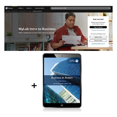 Book cover for MyLab Intro to Business with Pearson eText for Business in Action, Global Edition