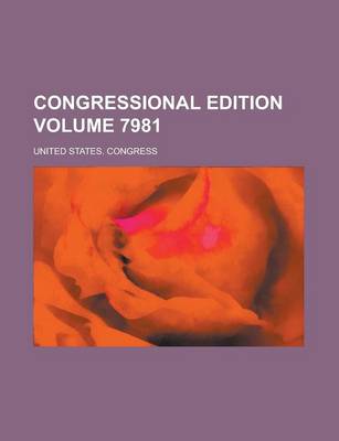 Book cover for Congressional Edition Volume 7981