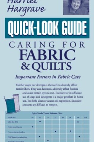 Cover of Caring for Fabrics and Quilts